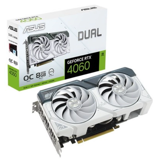 에이수스 ASUS DUAL 지포스 RTX 4060 O8G OC D6 8GB White