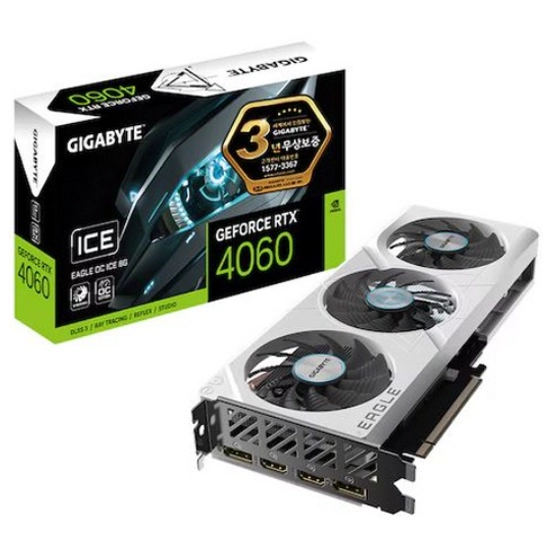 GIGABYTE 지포스 RTX 4060 EAGLE OC ICE D6 8GB 제이씨현