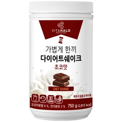 비타할로 가볍게 한끼 다이어트 쉐이크 초코맛